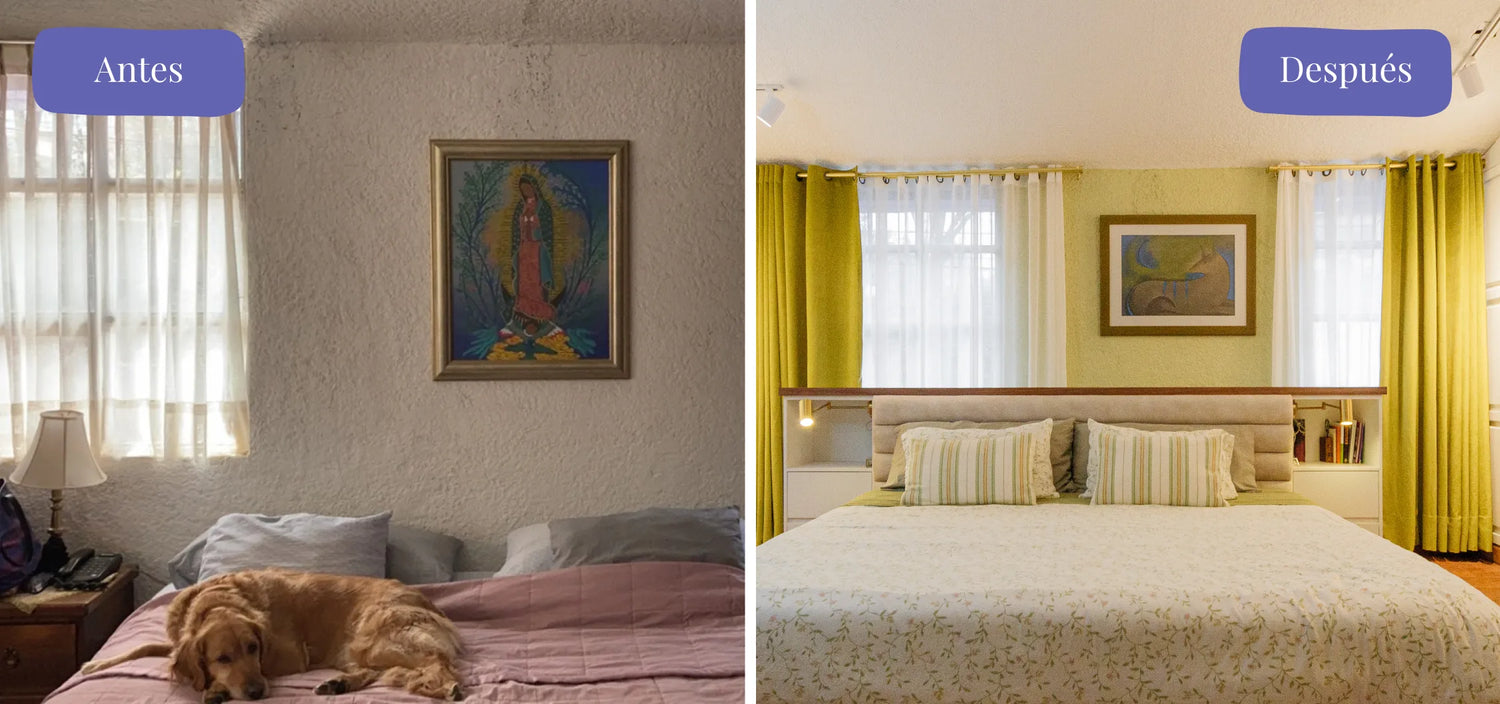 Antes y Después diseño de interiores CDMX, Yadmar