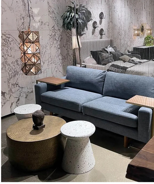 Mesa auxiliar o taburete de TERRAZO